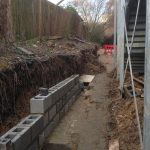 Bricklayers London | Asda Retaining Wall Restoration under construction