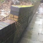 Bricklayers London | Asda Retaining Wall Restoration, Before construction